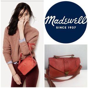 Madewell Red Leather Crossbody